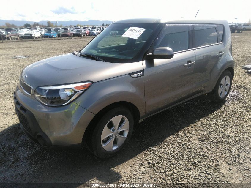 2016 KIA SOUL BASE - KNDJN2A29G7387487