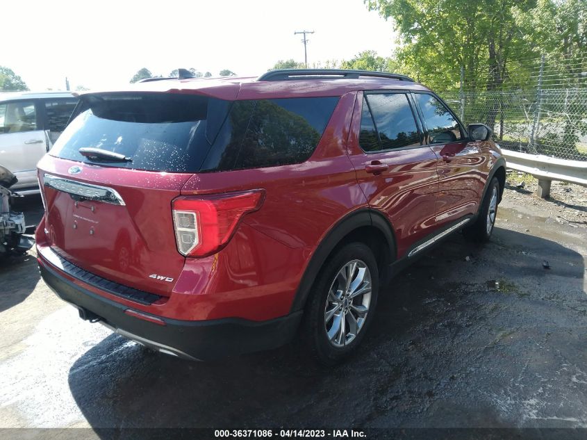 2022 FORD EXPLORER XLT - 1FMSK8DH9NGA96397