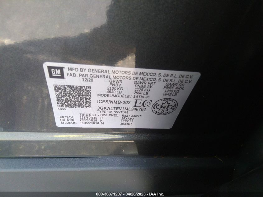 2021 GMC TERRAIN SLE - 3GKALTEV1ML346704