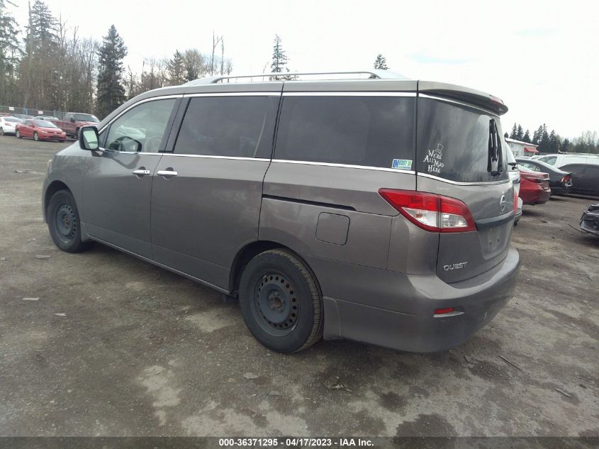 2014 NISSAN QUEST S - JN8AE2KP8E9100740