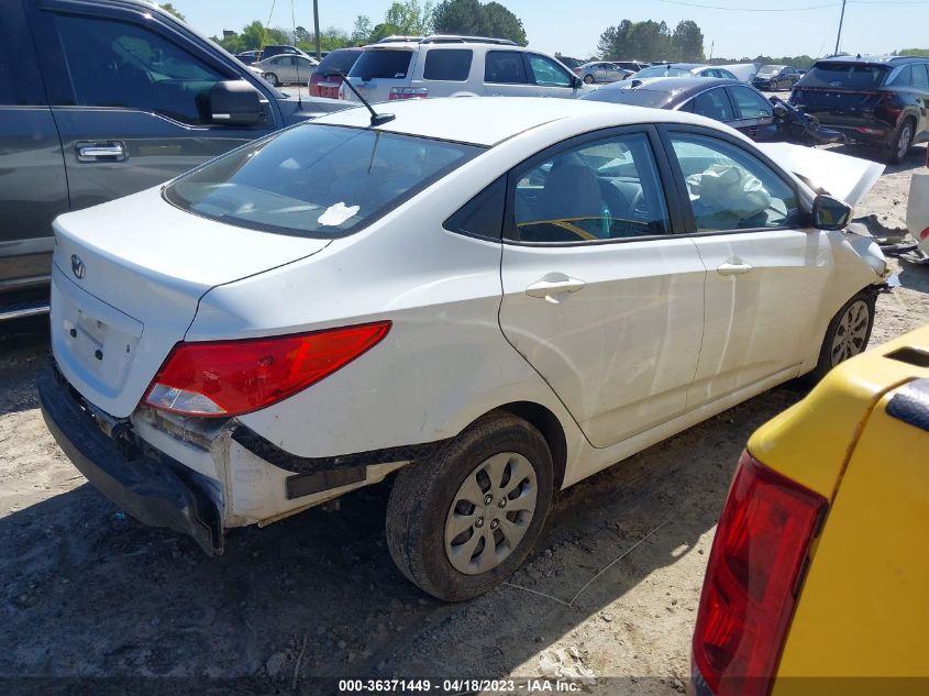 2016 HYUNDAI ACCENT SE - KMHCT4AE5GU014349