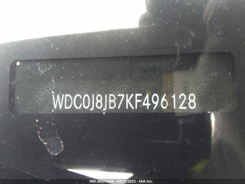 2019 MERCEDES-BENZ GLC AMG GLC 63 - WDC0J8JB7KF496128