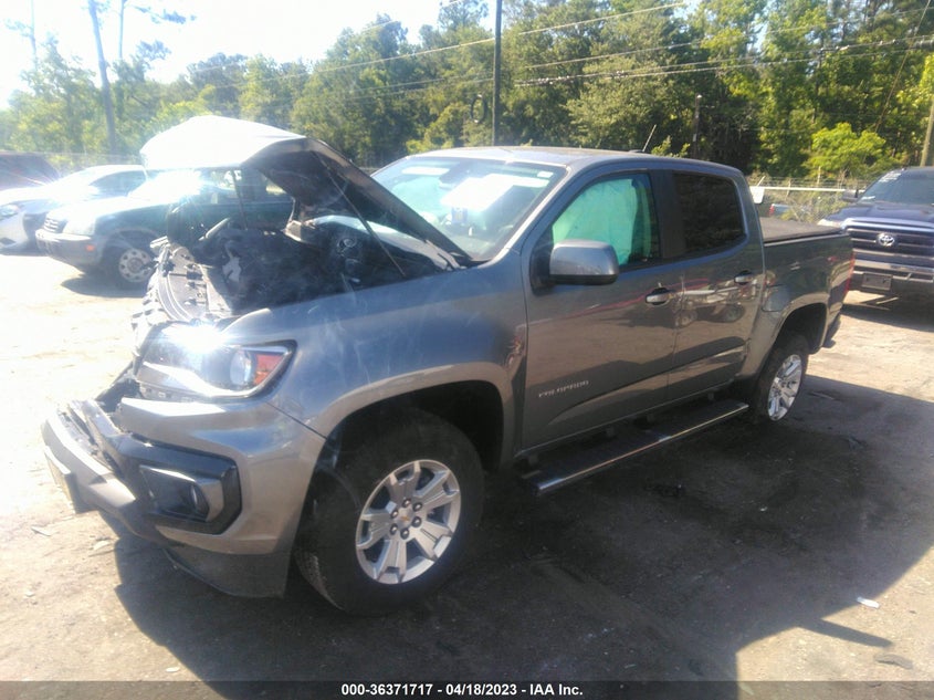 VIN 1GCGSCEN1N1111222 2022 CHEVROLET COLORADO 2WD LT