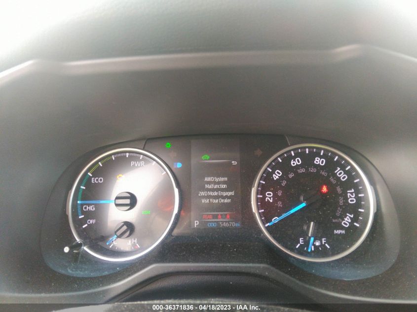 2019 TOYOTA RAV4 HYBRID XLE - 2T3RWRFV3KW007861