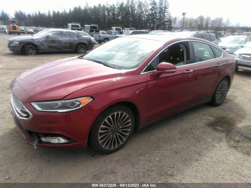 2017 FORD FUSION SE - 3FA6P0T95HR389137