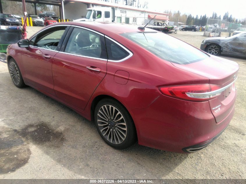 2017 FORD FUSION SE - 3FA6P0T95HR389137