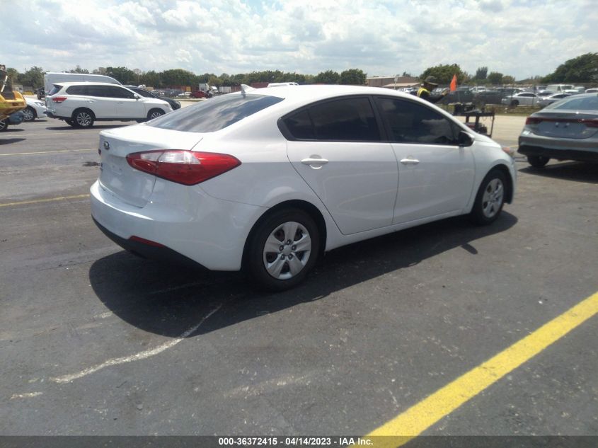 2016 KIA FORTE LX - KNAFK4A60G5588166