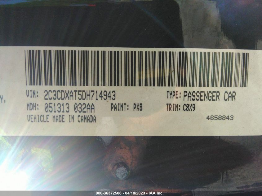 2013 DODGE CHARGER POLICE - 2C3CDXAT5DH714943