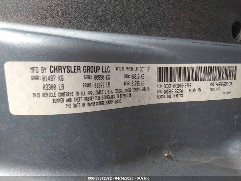 2013 FIAT 500 POP - 3C3CFFAR1DT548498