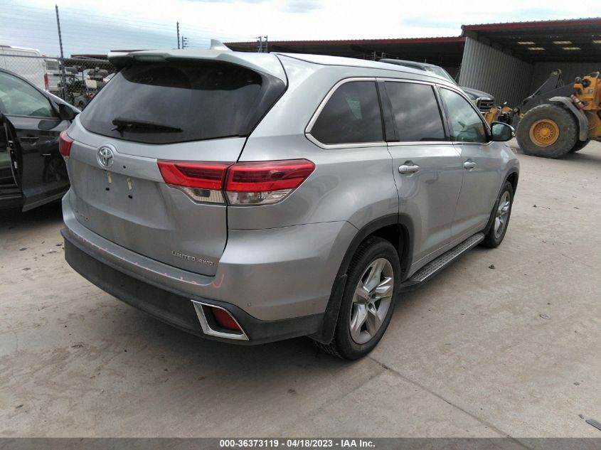 2019 TOYOTA HIGHLANDER LIMITED - 5TDDZRFH2KS988004