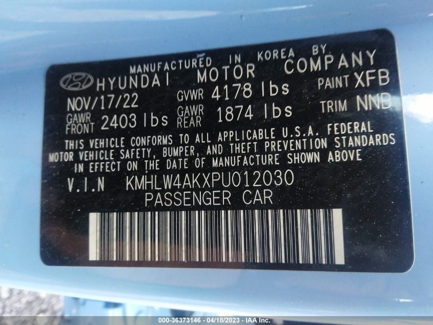 2023 HYUNDAI ELANTRA N KMHLW4AKXPU012030