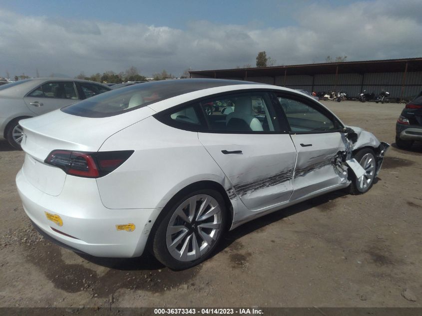 2022 TESLA MODEL 3 - 5YJ3E1EA3NF325353