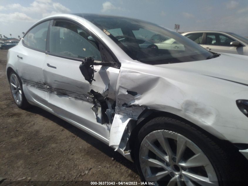 2022 TESLA MODEL 3 - 5YJ3E1EA3NF325353