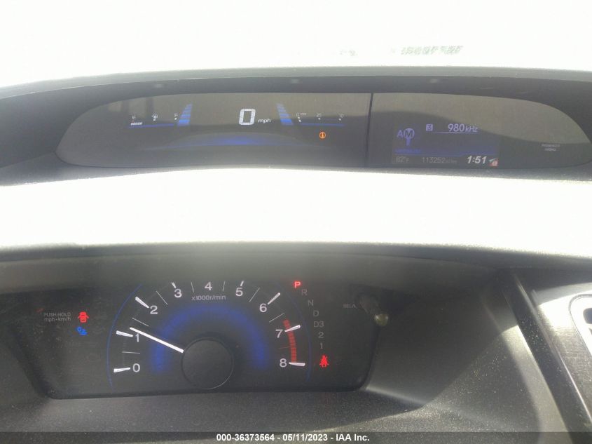 2013 HONDA CIVIC CPE EX 2HGFG3B85DH519137