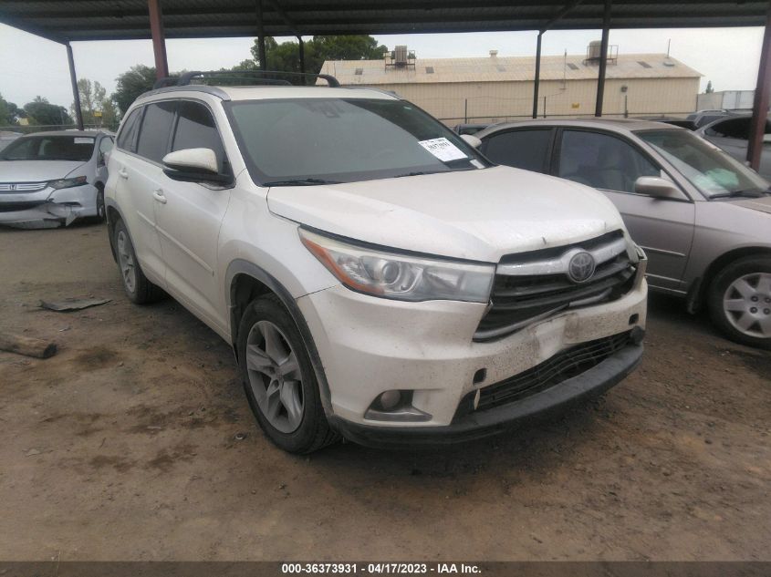 2016 TOYOTA HIGHLANDER LIMITED - 5TDDKRFH2GS338200