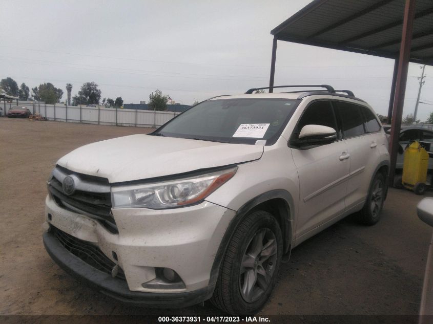 2016 TOYOTA HIGHLANDER LIMITED - 5TDDKRFH2GS338200
