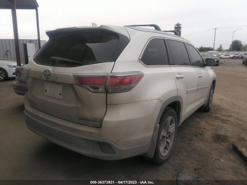2016 TOYOTA HIGHLANDER LIMITED - 5TDDKRFH2GS338200