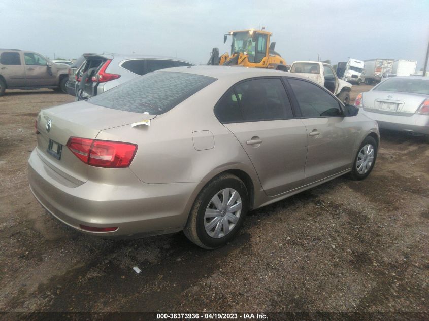 2015 VOLKSWAGEN JETTA SEDAN 2.0L S - 3VW2K7AJ3FM255537