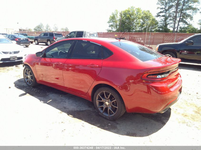 2016 DODGE DART SXT - 1C3CDFBB2GD541576