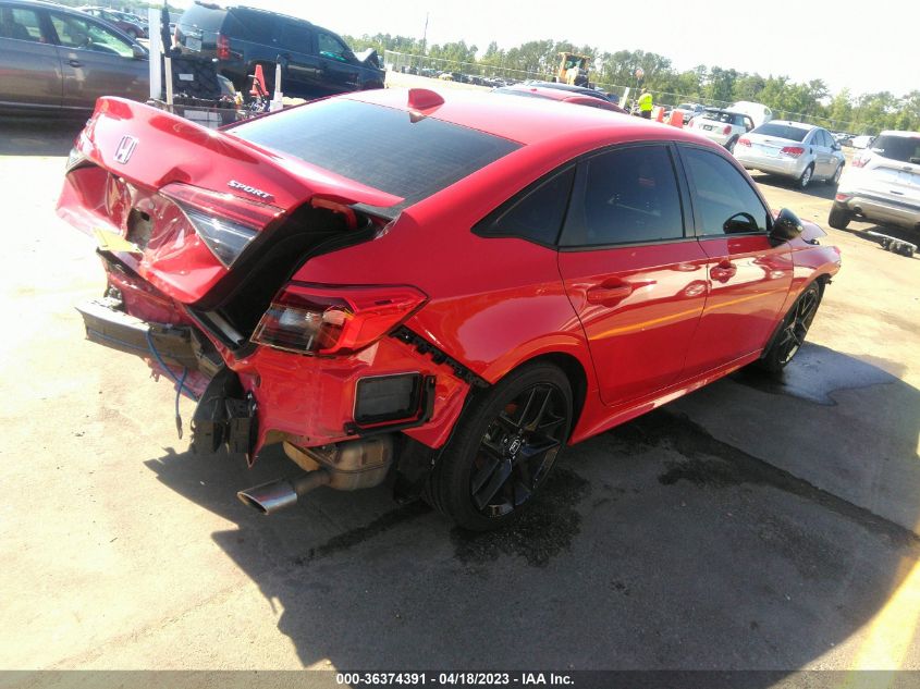 2022 HONDA CIVIC SEDAN SPORT - 2HGFE2F56NH543089