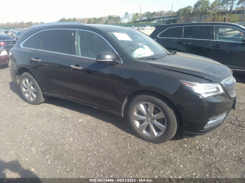 2014 ACURA MDX ADVANCE/ENTERTAINMENT PKG - 5FRYD4H81EB048915