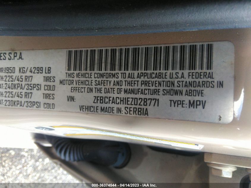 2014 FIAT 500L LOUNGE - ZFBCFACH1EZ028771