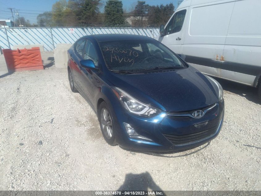 2016 HYUNDAI ELANTRA SE - 5NPDH4AE3GH711040