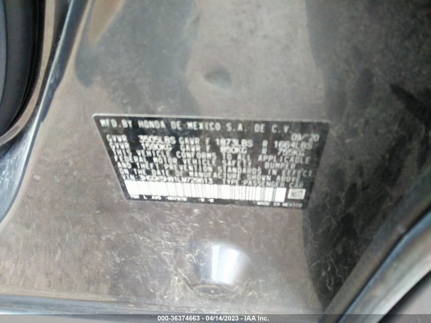 2020 HONDA FIT EX - 3HGGK5H81LM729613