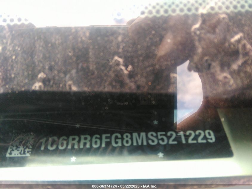 2021 RAM 1500 CLASSIC TRADESMAN - 1C6RR6FG8MS521229
