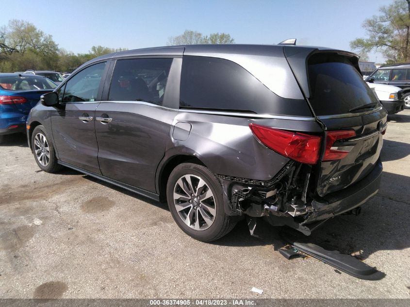 2022 HONDA ODYSSEY EX-L - 5FNRL6H76NB022497