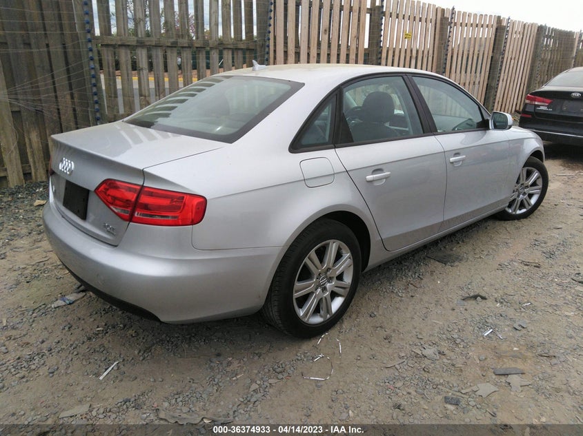 2011 AUDI A4 VIN: WAUBFAFL9BA102969