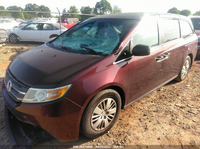 VIN 5FNRL5H26DB017474 2013 HONDA ODYSSEY no.2