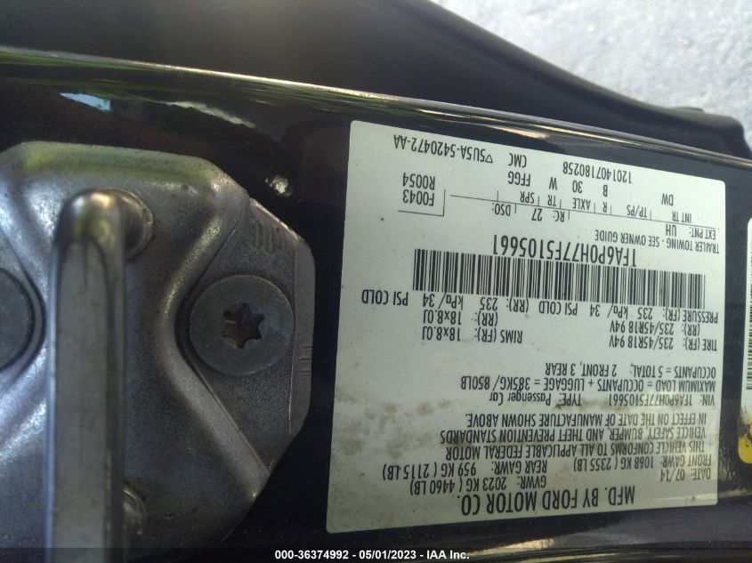 2015 FORD FUSION SE - 1FA6P0H77F5105661