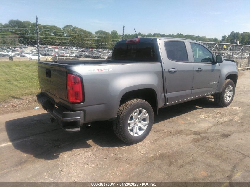 2022 CHEVROLET COLORADO 4WD LT - 1GCGTCEN4N1298937