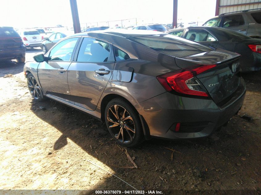 2019 HONDA CIVIC SEDAN SPORT - 19XFC2F89KE043062