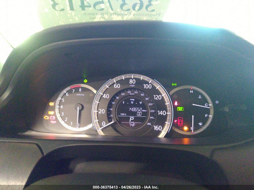 2015 HONDA ACCORD SEDAN EX-L - 1HGCR2F88FA266124