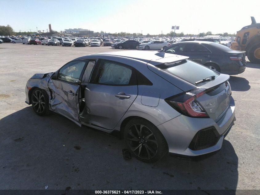 2018 HONDA CIVIC HATCHBACK SPORT TOURING - SHHFK7H97JU218602