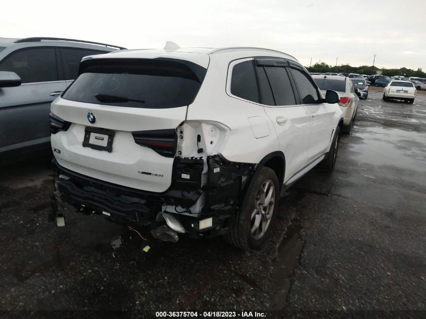 2022 BMW X3 SDRIVE30I - 5UX43DP05N9N14028