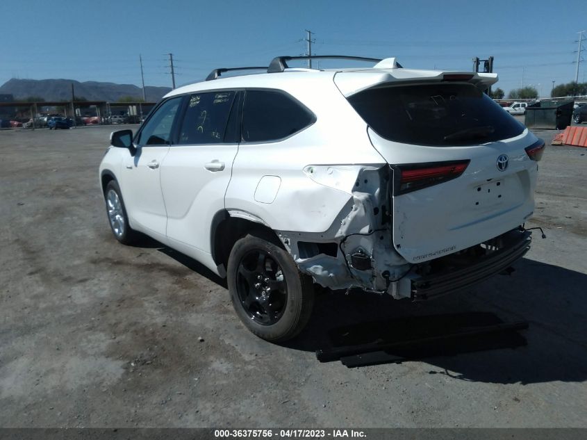 2021 TOYOTA HIGHLANDER HYBRID - 5TDYARAH2MS505887