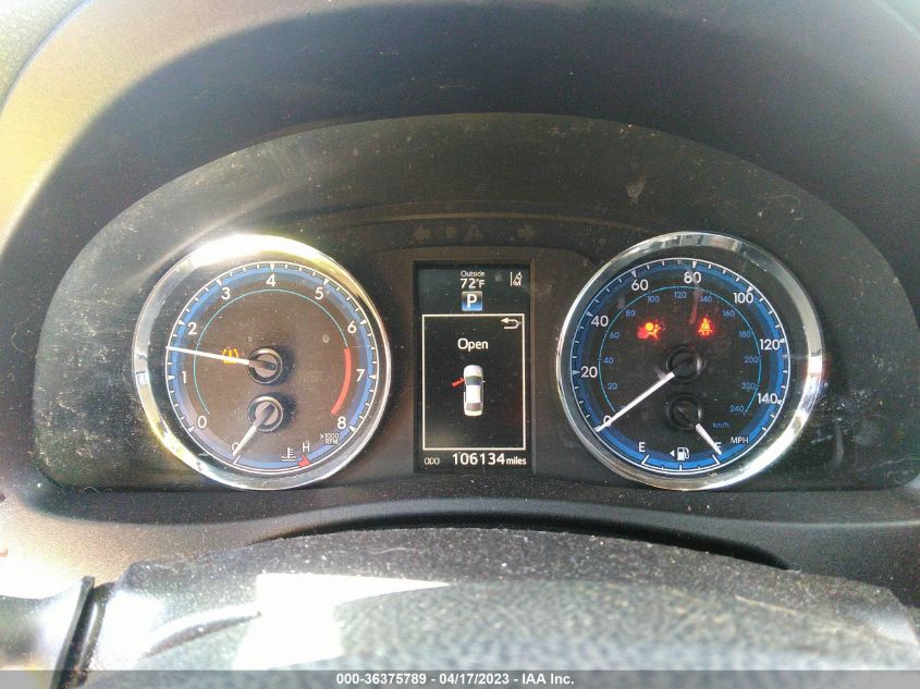 2017 TOYOTA COROLLA L/LE/XLE/SE - 2T1BURHE7HC936801