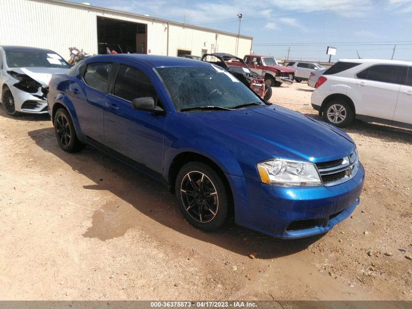 2013 DODGE AVENGER SE - 1C3CDZAB0DN653754