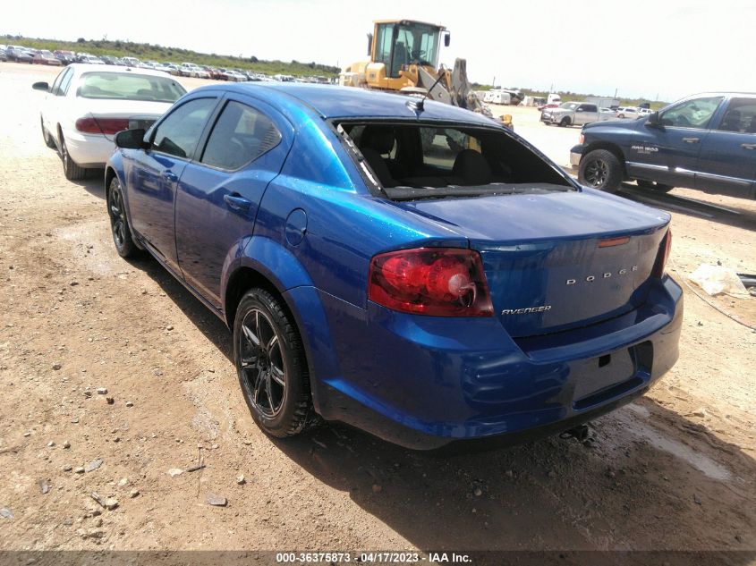 2013 DODGE AVENGER SE - 1C3CDZAB0DN653754