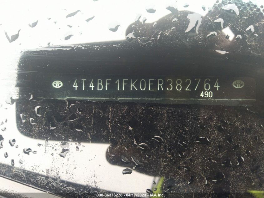 2014 TOYOTA CAMRY L/LE/XLE/SE/SE SPORT - 4T4BF1FK0ER382764