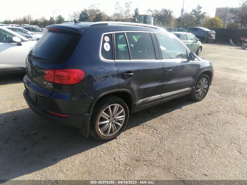 2013 VOLKSWAGEN TIGUAN SE W/SUNROOF & NAV - WVGBV7AXXDW538847