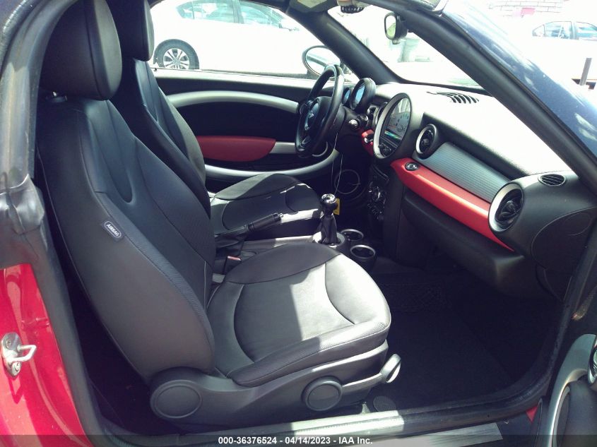 2013 MINI COOPER ROADSTER WMWSY1C53DT429357