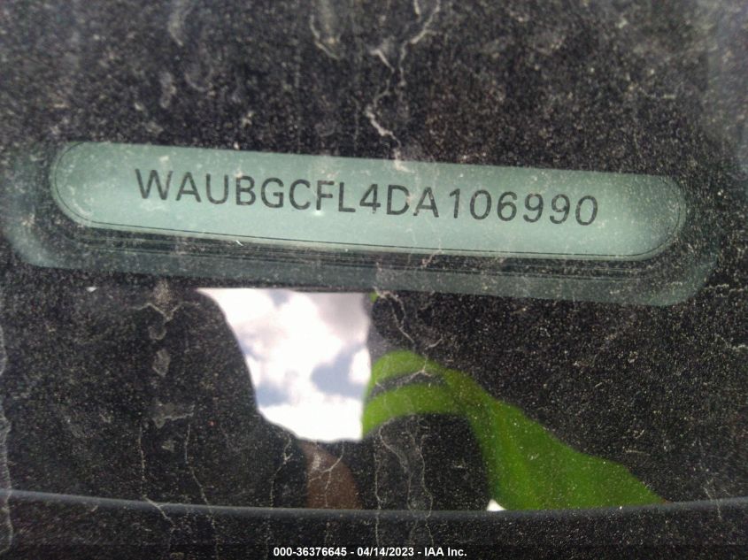 2013 AUDI S4 WAUBGCFL4DA106990