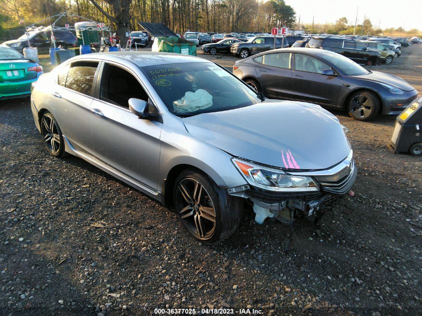 2017 HONDA ACCORD SEDAN SPORT - 1HGCR2F5XHA161822