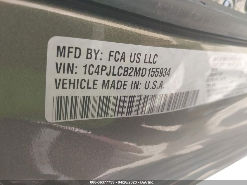 2021 JEEP CHEROKEE LATITUDE - 1C4PJLCB2MD155934