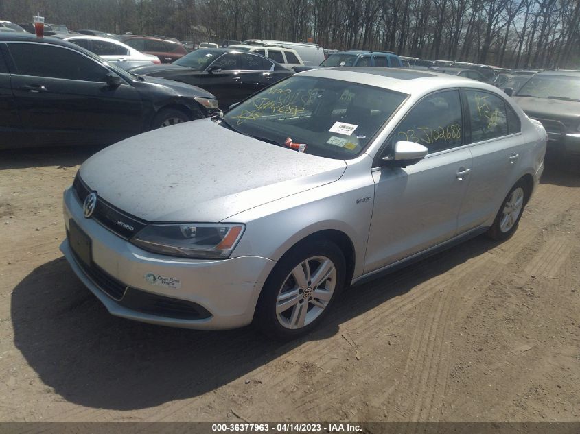 2014 VOLKSWAGEN JETTA SEDAN HYBRID SEL - 3VW637AJ9EM220076