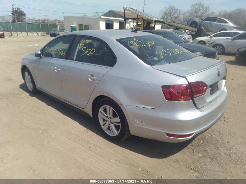 2014 VOLKSWAGEN JETTA SEDAN HYBRID SEL - 3VW637AJ9EM220076
